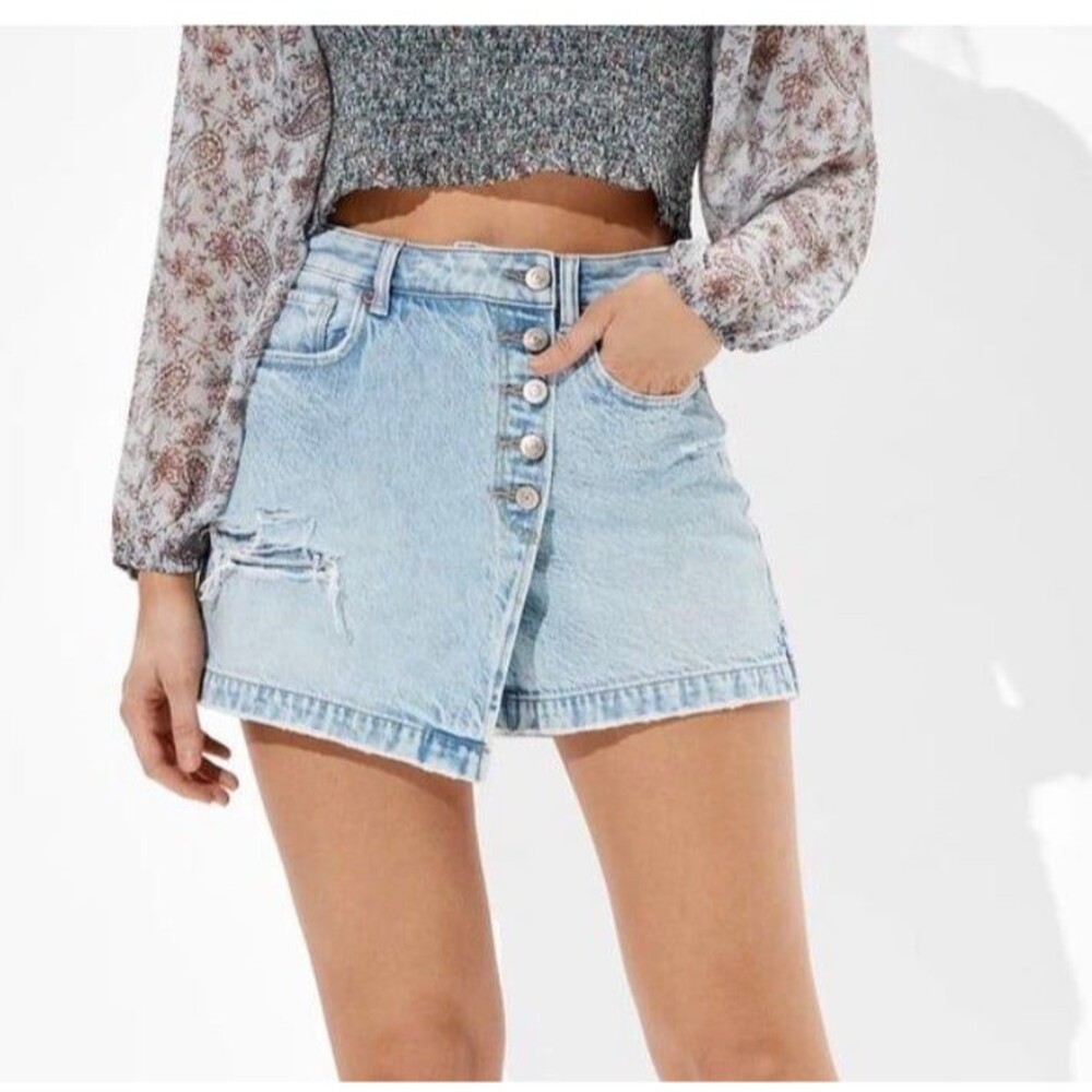 American Eagle Jean Mom Skort Womens Size 6